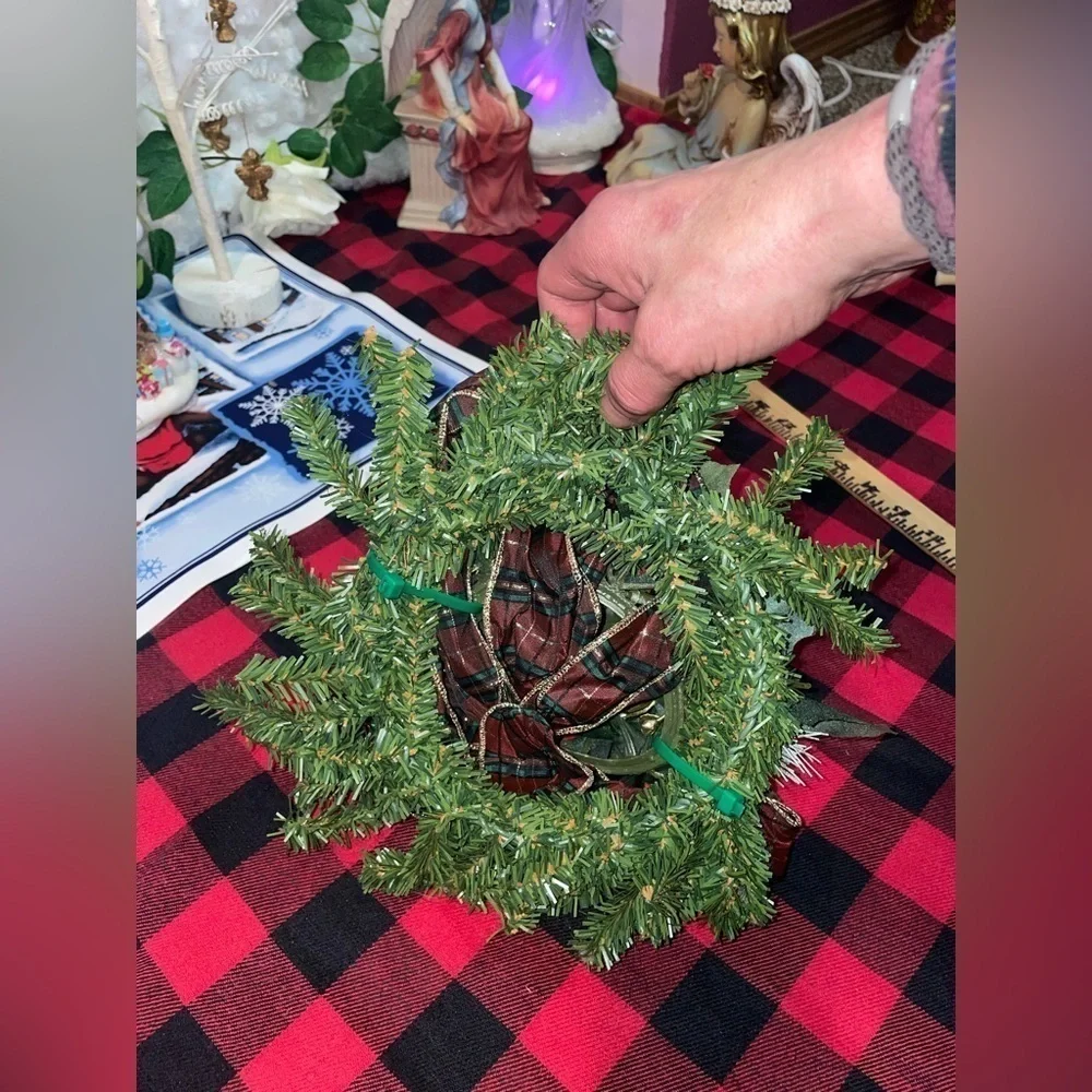 Yes, Finally Handmade Christmas Artif. Floral wreath. My Craft Supplies are Here